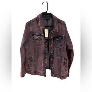 DG2 by Diane Gilman NWT Denim Jacket; Women’s; Pink Wash